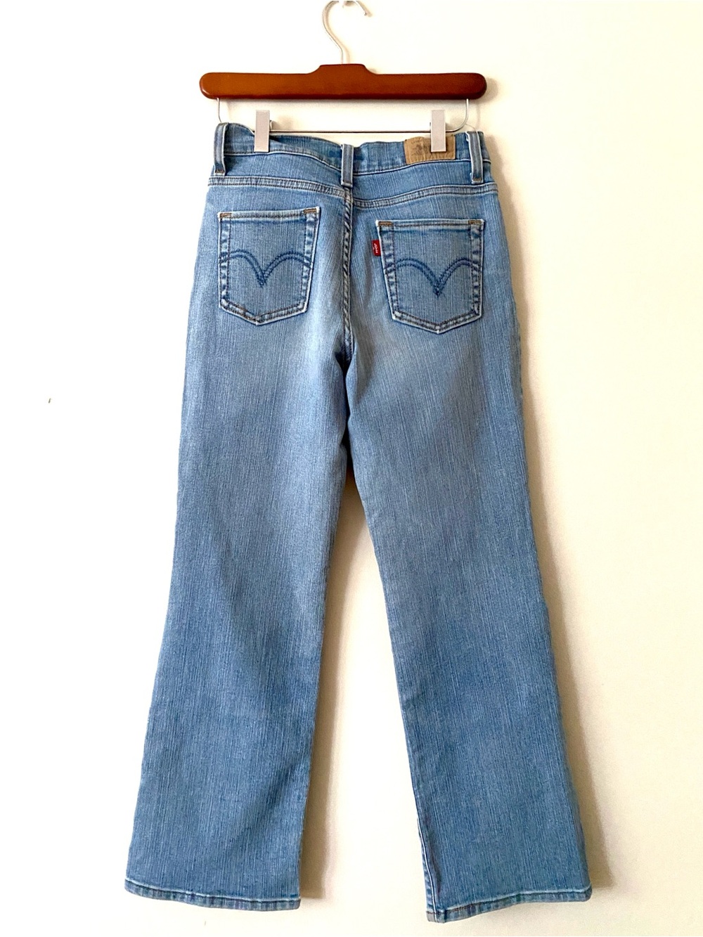 Vintage Levi's 512 Straight Leg Slimming Bootcut Jeans Light Wash Size 6P Medium